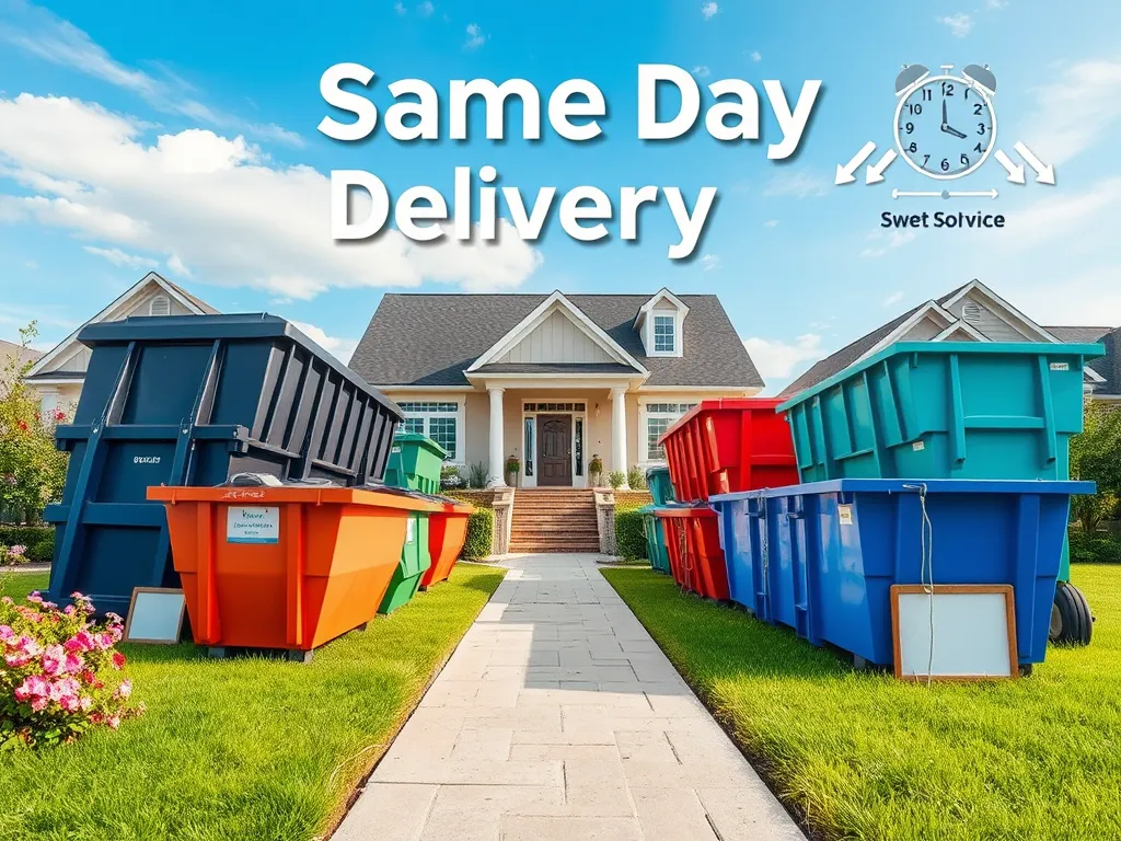 Discover Same-Day Dumpster Delivery: Quick & Convenient Solutions