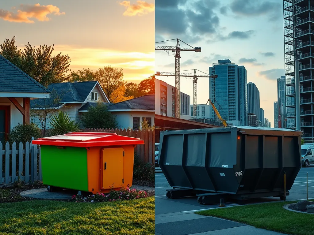 Residential vs. Commercial Dumpsters: Key Differences Explained